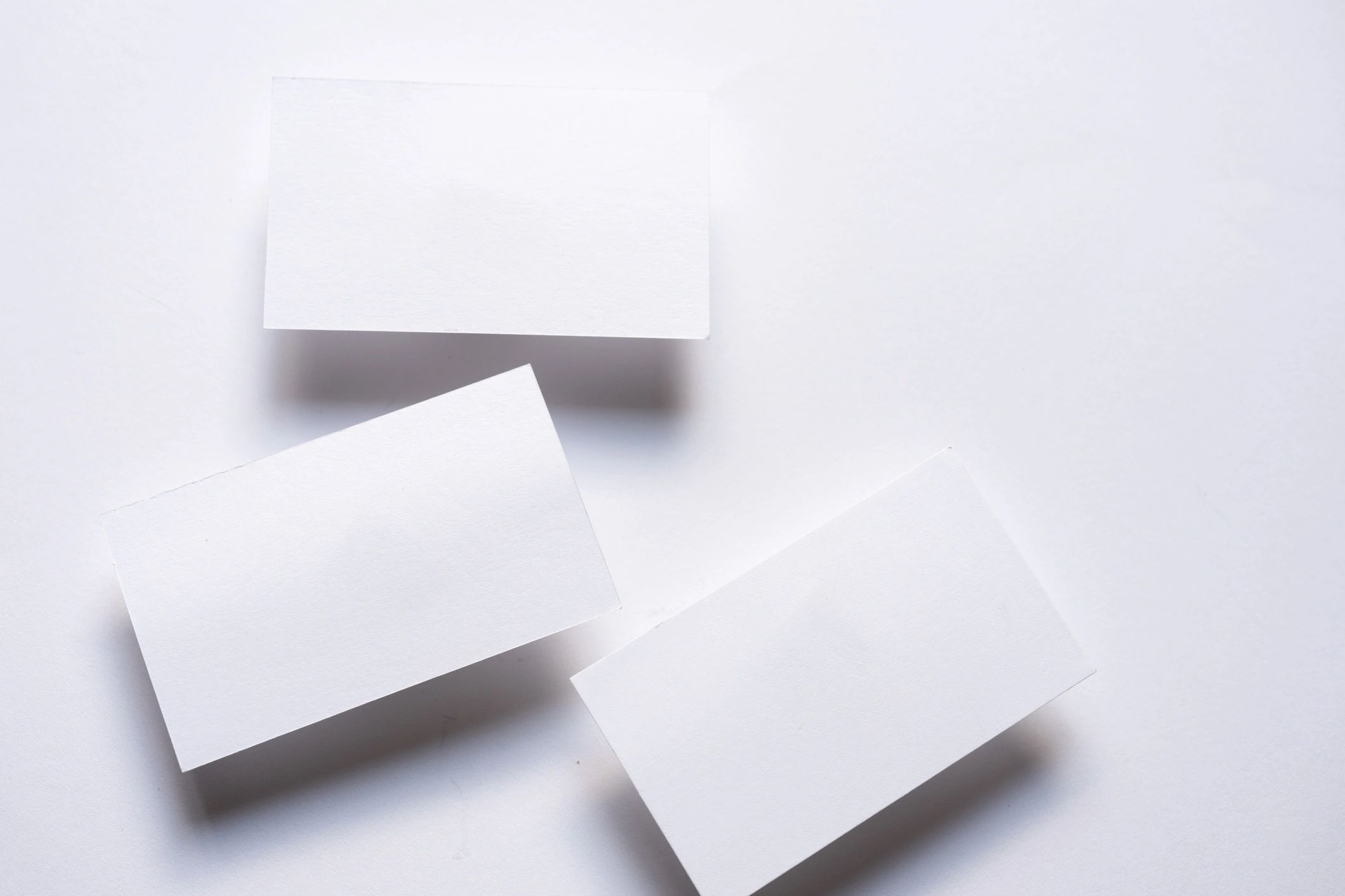 Blank business card mockup